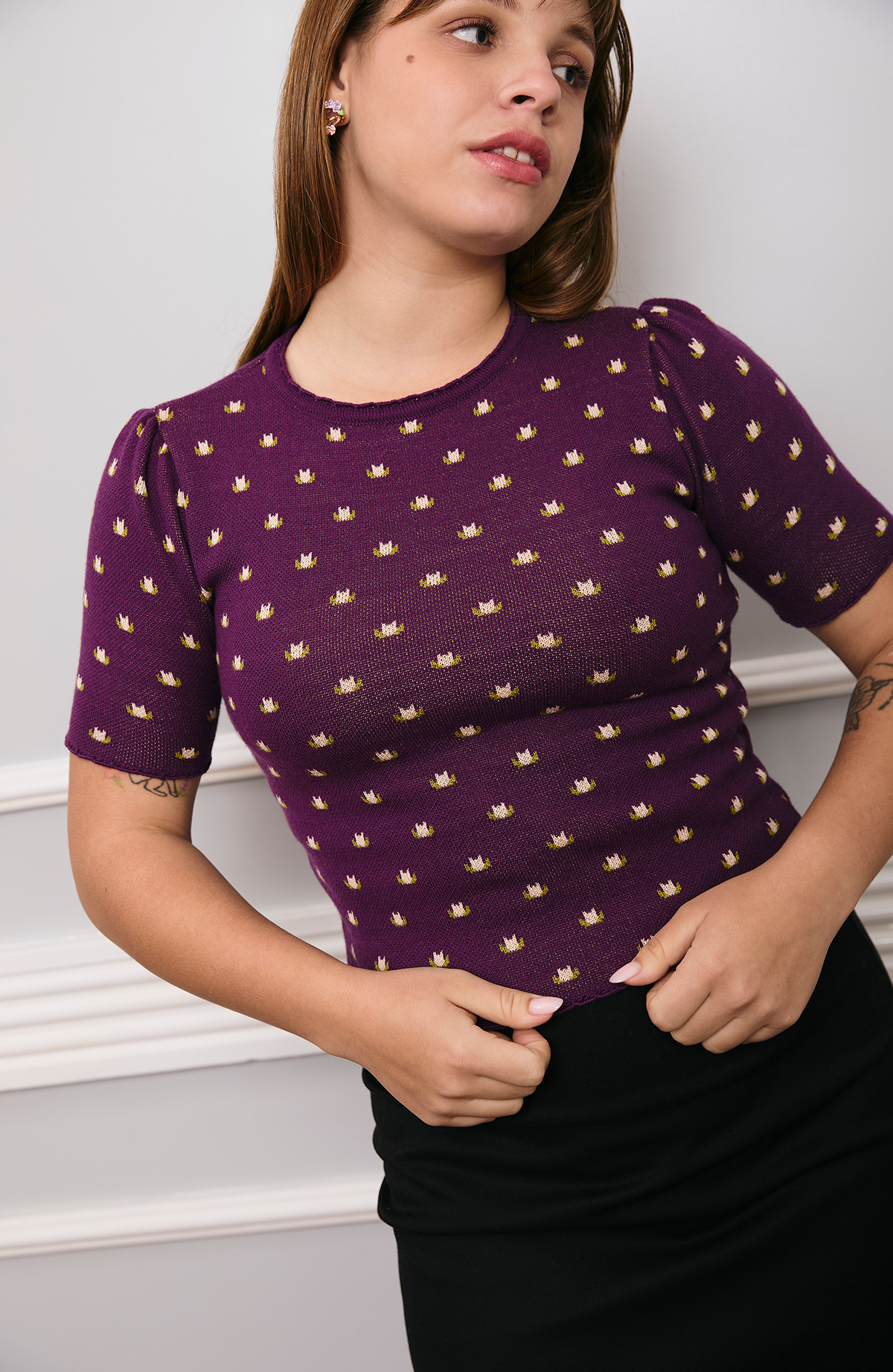 Abanico Sweater Purple