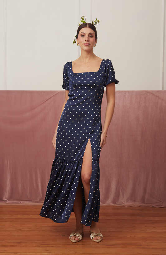 Vestido Imperio Polka Dots
