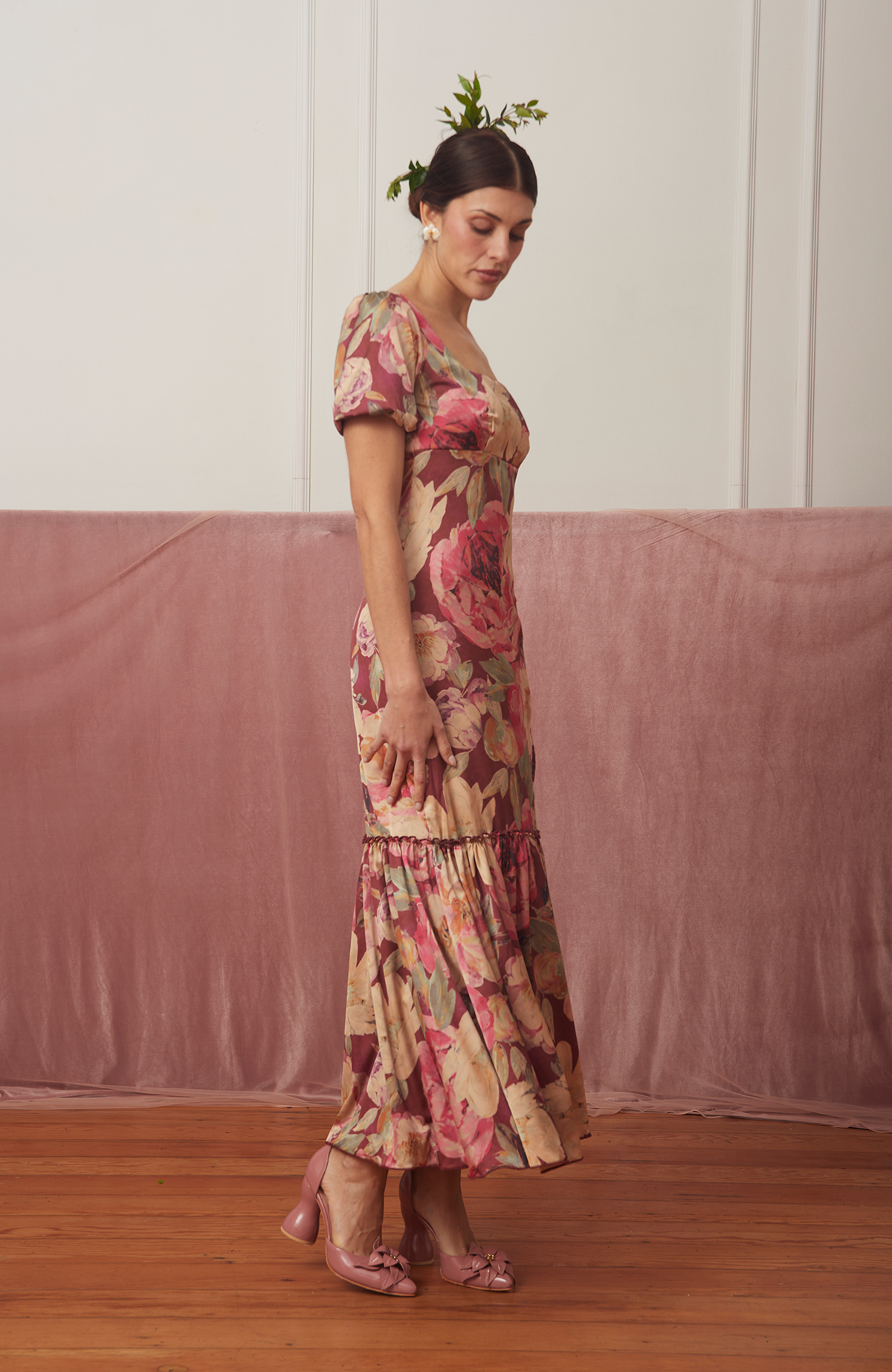 Vestido Imperio Floral