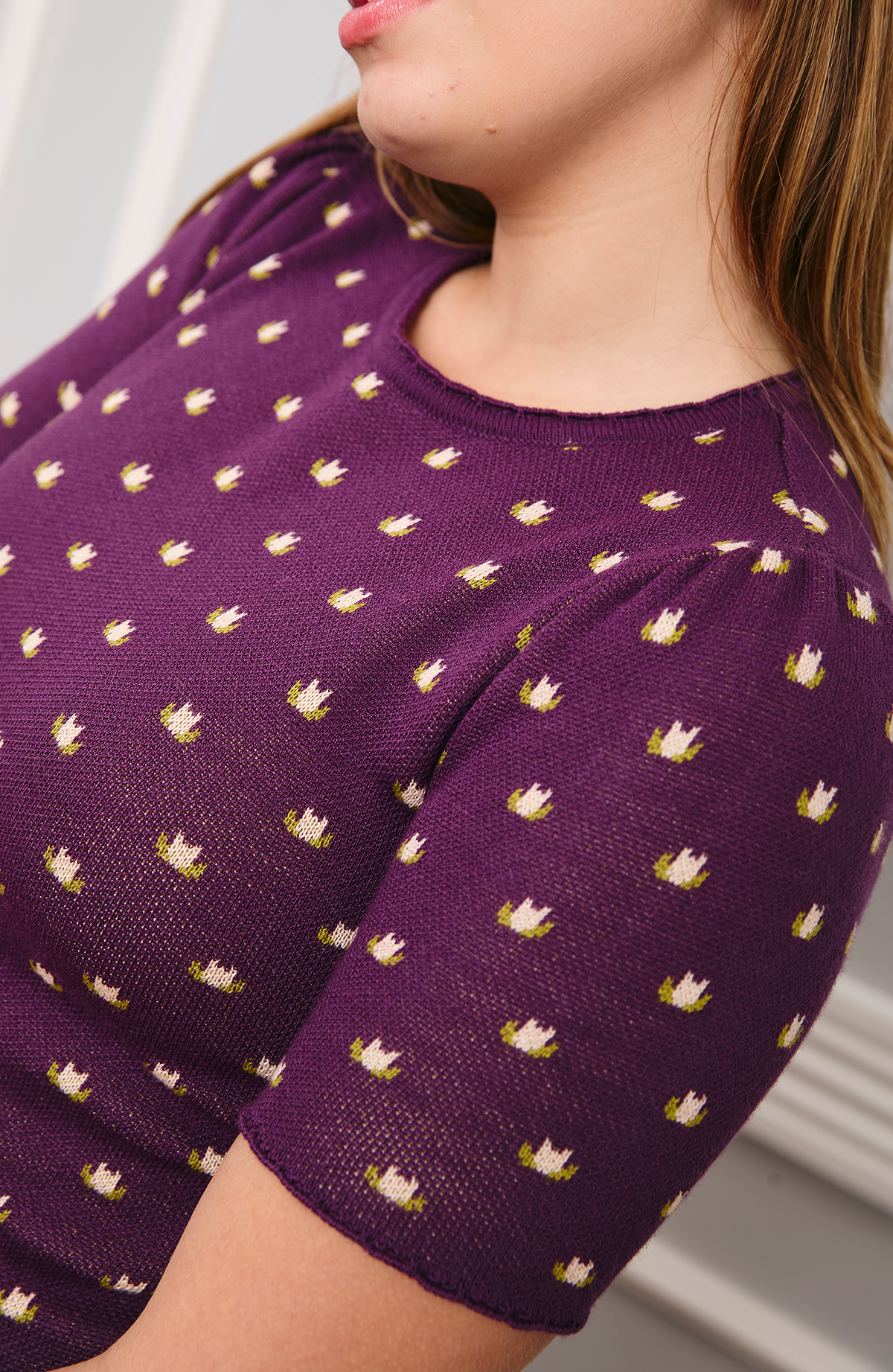 Abanico Sweater Purple