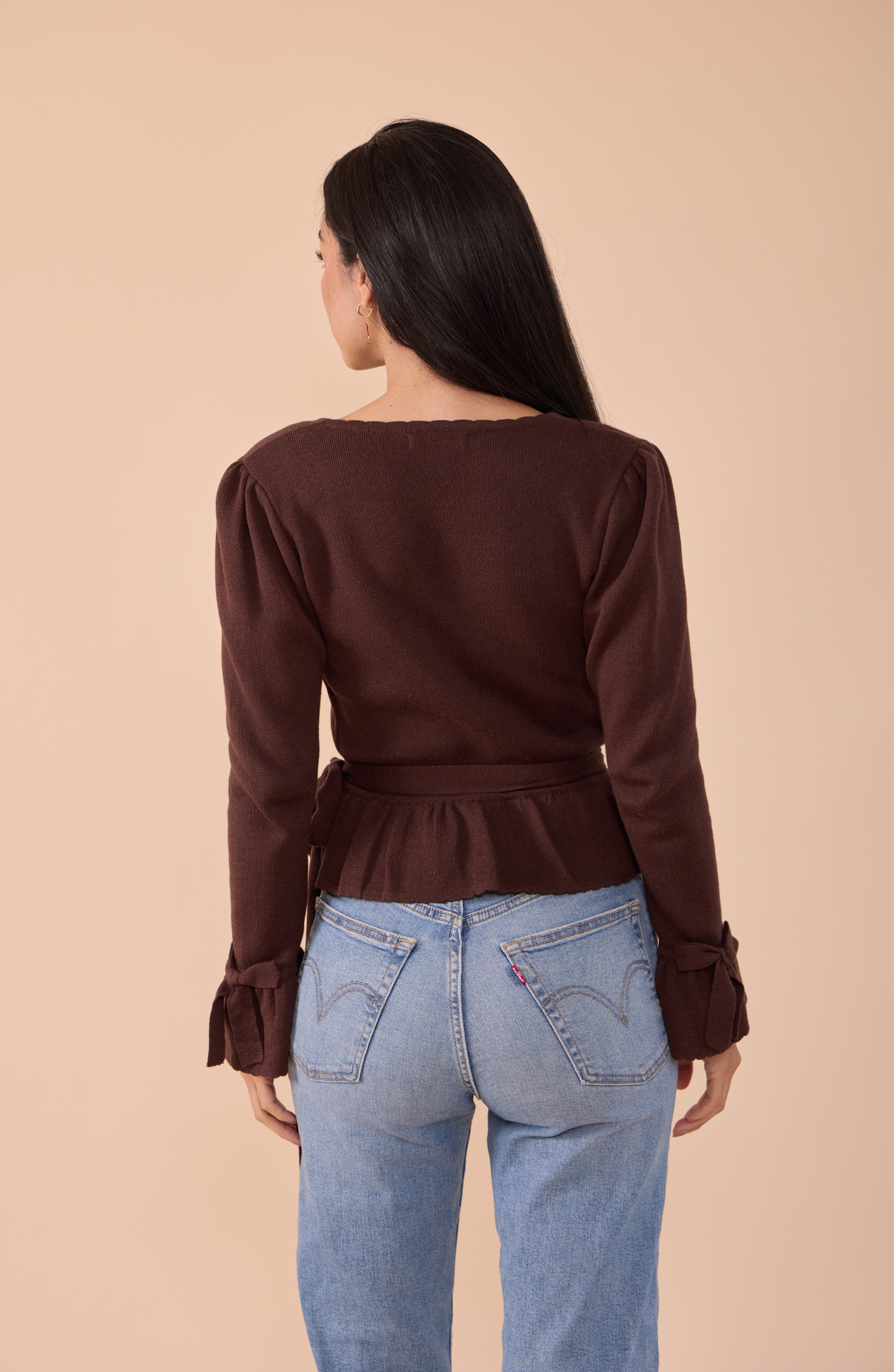 Cardigan Envolvente Coquelicot
