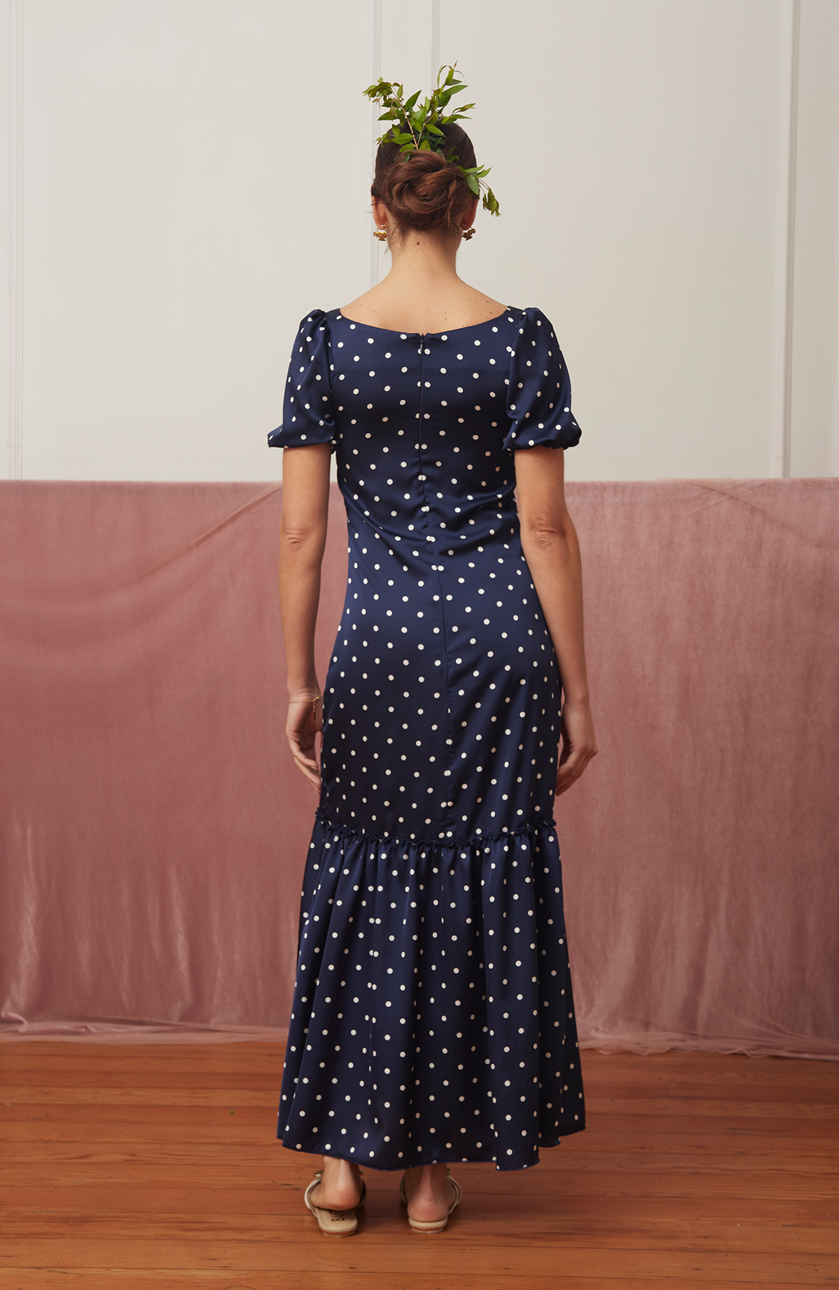 Vestido Imperio Polka Dots