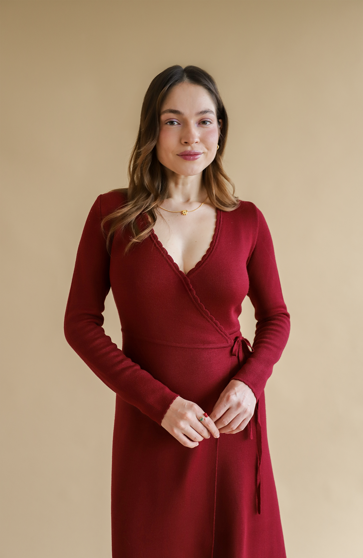 Pitonisa Dress Burgundy