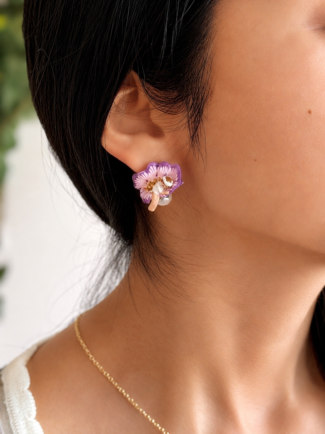 Pendientes Flor Encantada y Pulgarcita