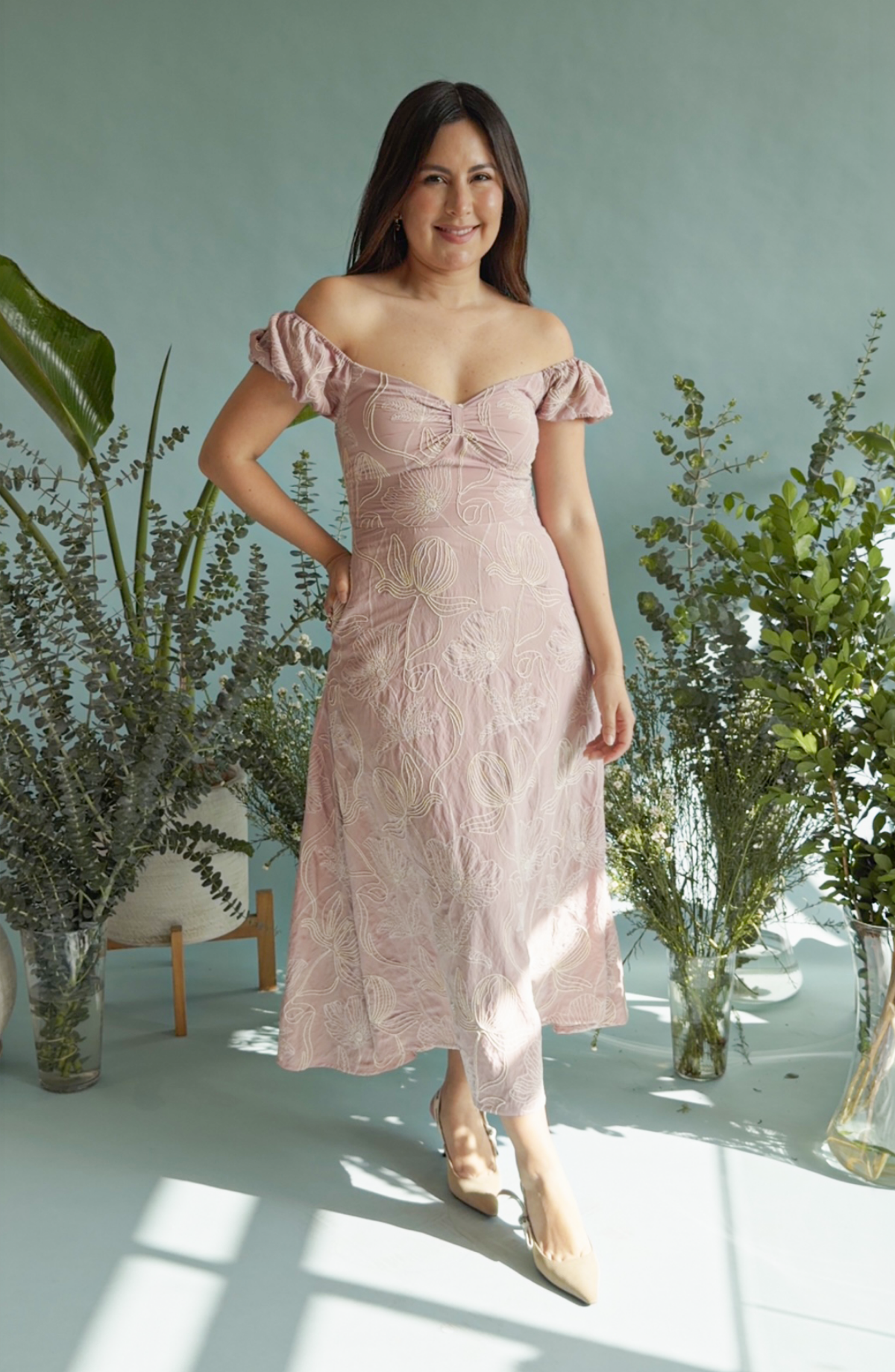 Vestido Poppy Rosa