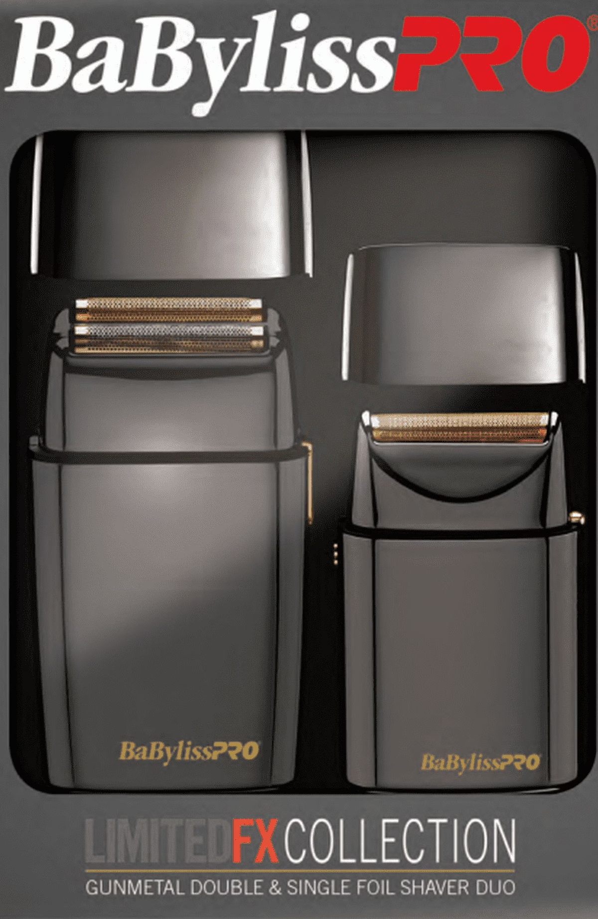 BabylissPRO Limited FX Collection - Máquina de afeitar (grande y chica)