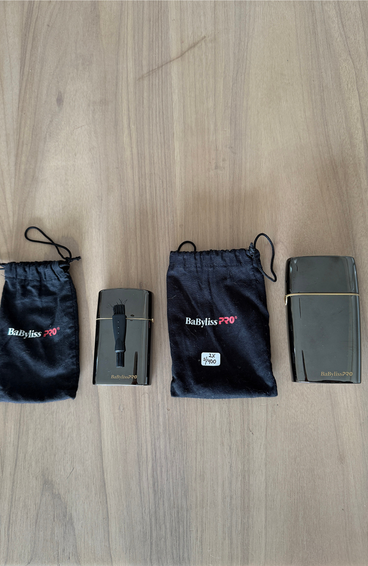 BabylissPRO Limited FX Collection - Máquina de afeitar (grande y chica)