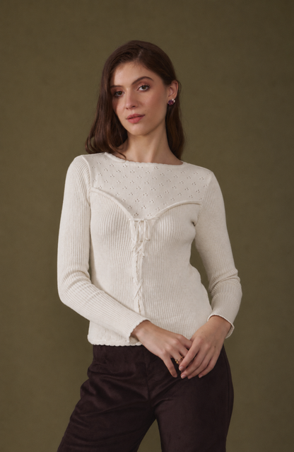 Morning Light White Sweater