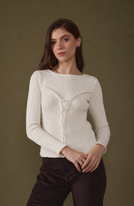 Morning Light White Sweater
