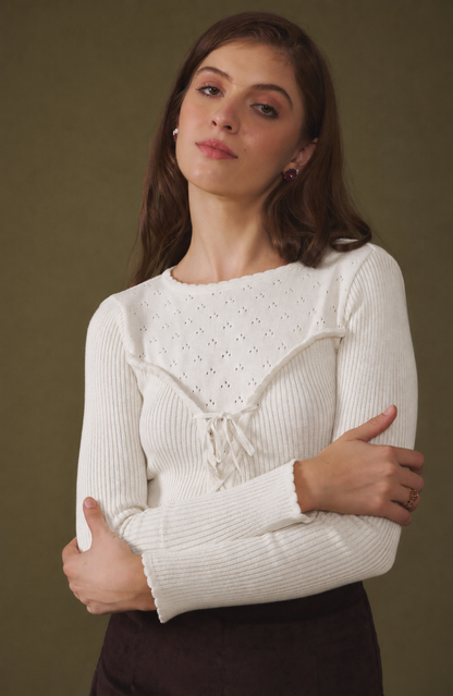 Morning Light White Sweater