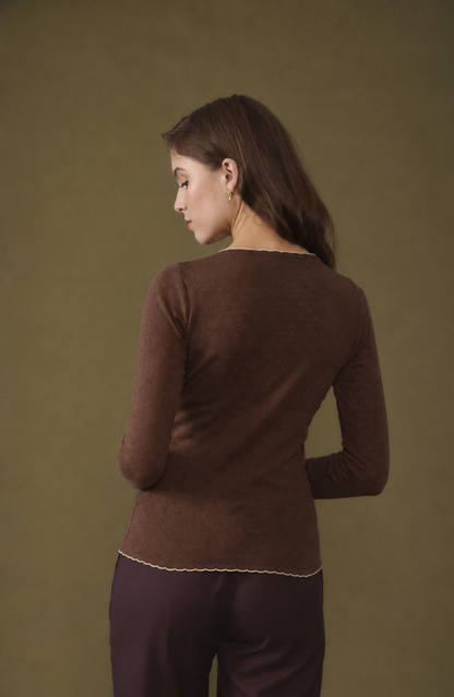 Diana Top Brown