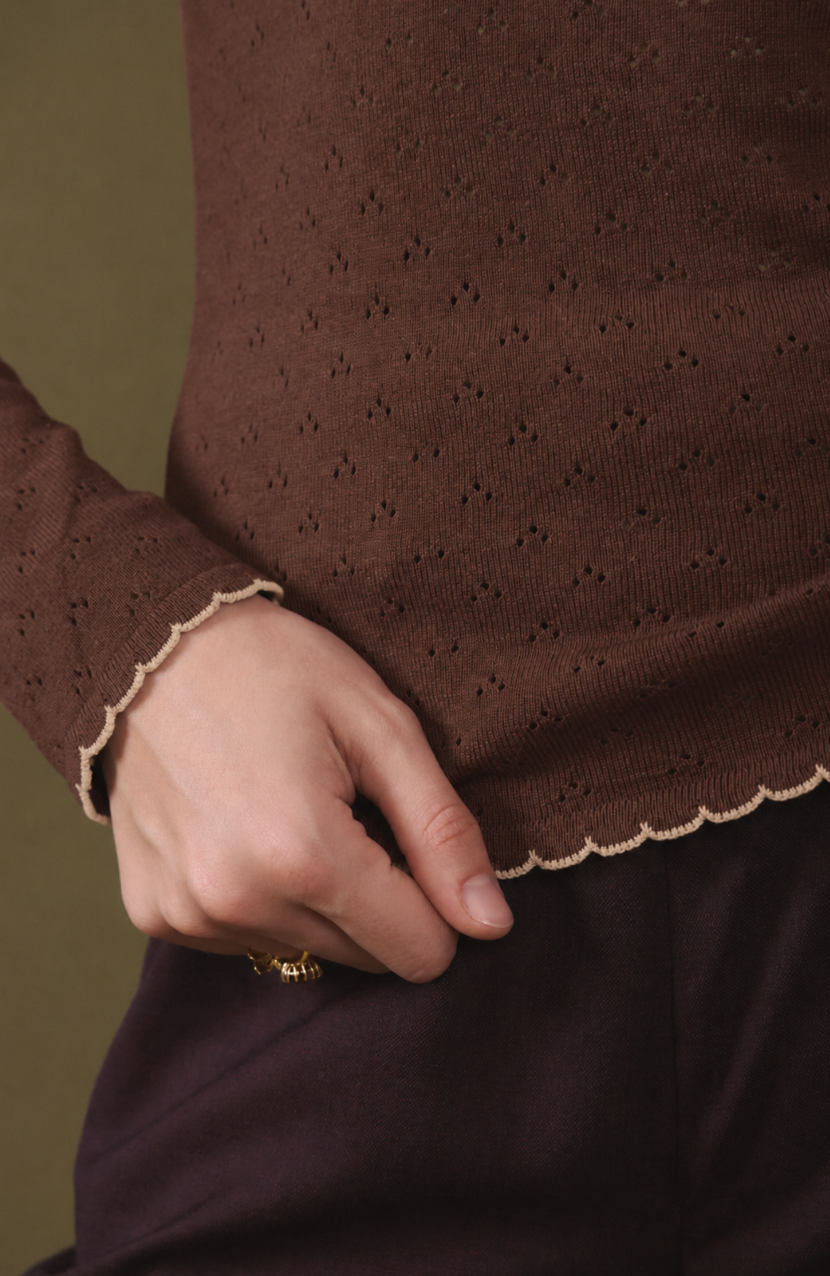 Diana Top Brown