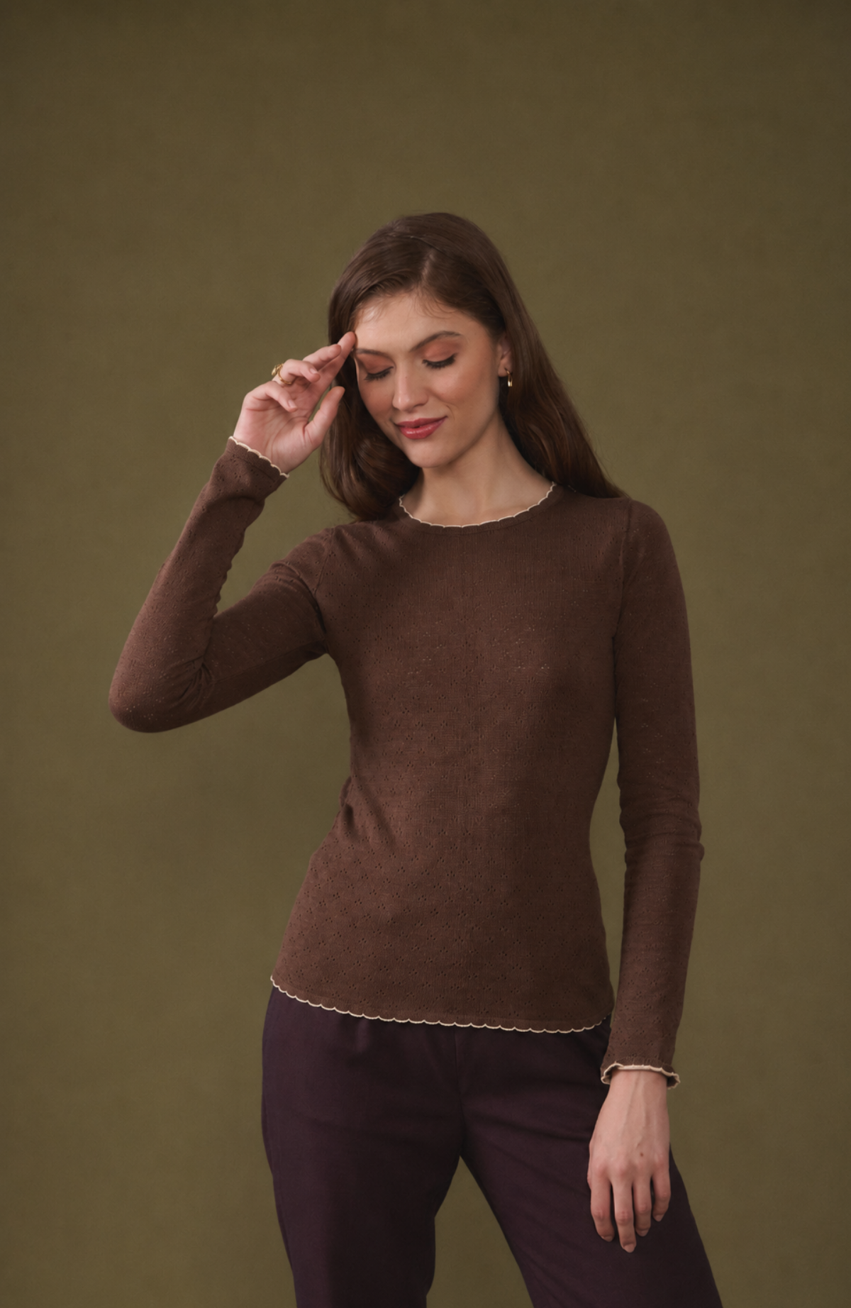 Diana Top Brown