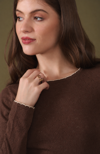 Diana Top Brown