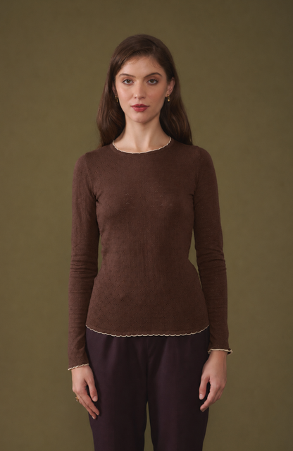 Diana Top Brown