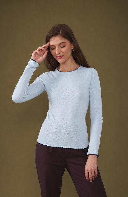 Diana Top  Blue Mist