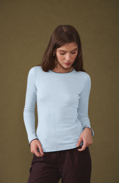 Diana Top  Blue Mist