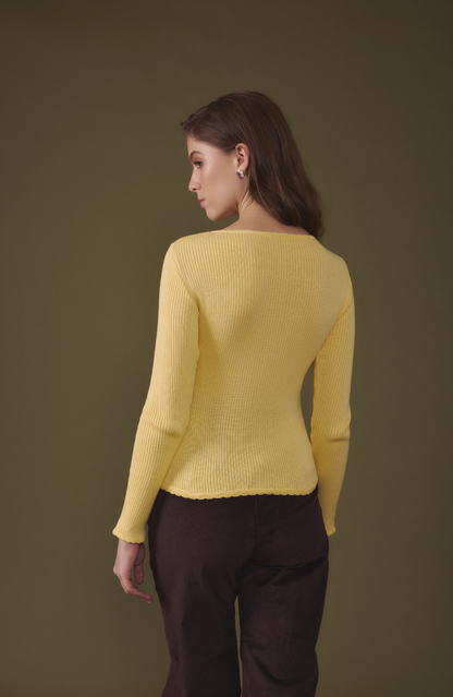 Morning Light Yellow Sweater