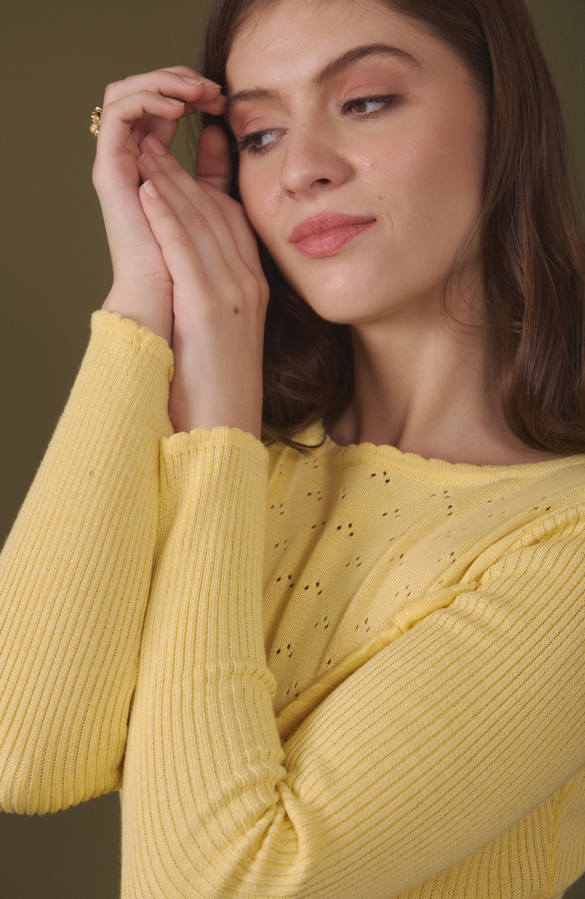 Morning Light Yellow Sweater