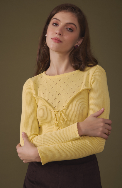 Morning Light Yellow Sweater