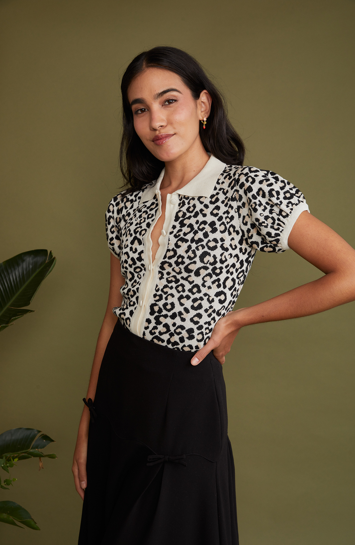 Otto Cardigan Animal Print
