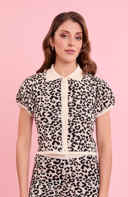 Otto Cardigan Animal Print