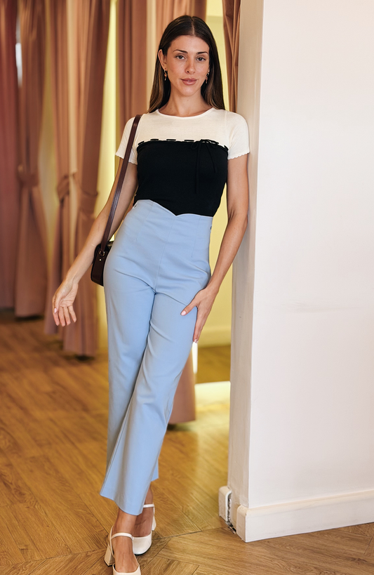Coquelicot Pant Blue Mist