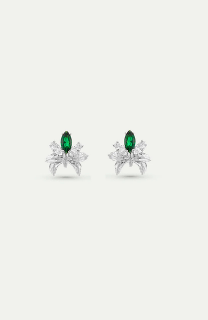 Mignon Citron earring with stone and lemon flower