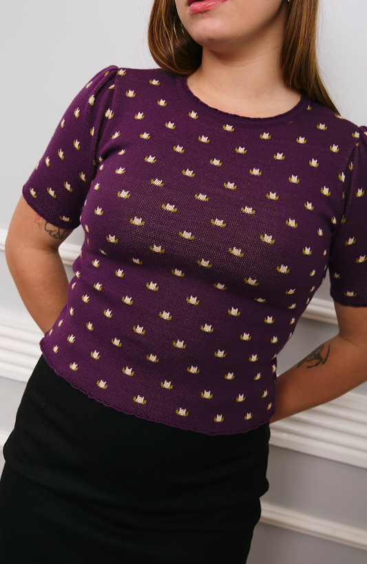 Abanico Sweater Purple