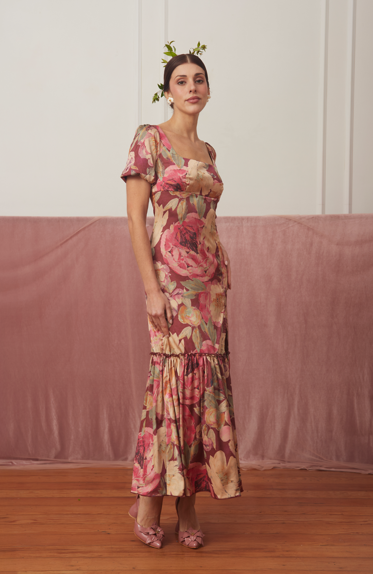 Vestido Imperio Floral