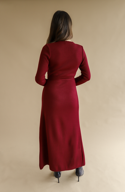 Pitonisa Dress Burgundy