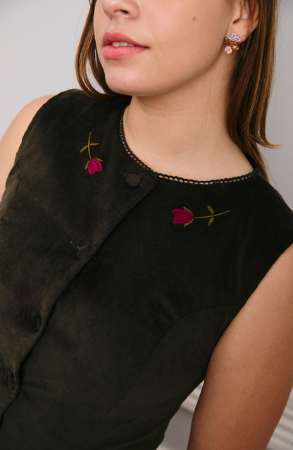 Recuerdo Dress Olive