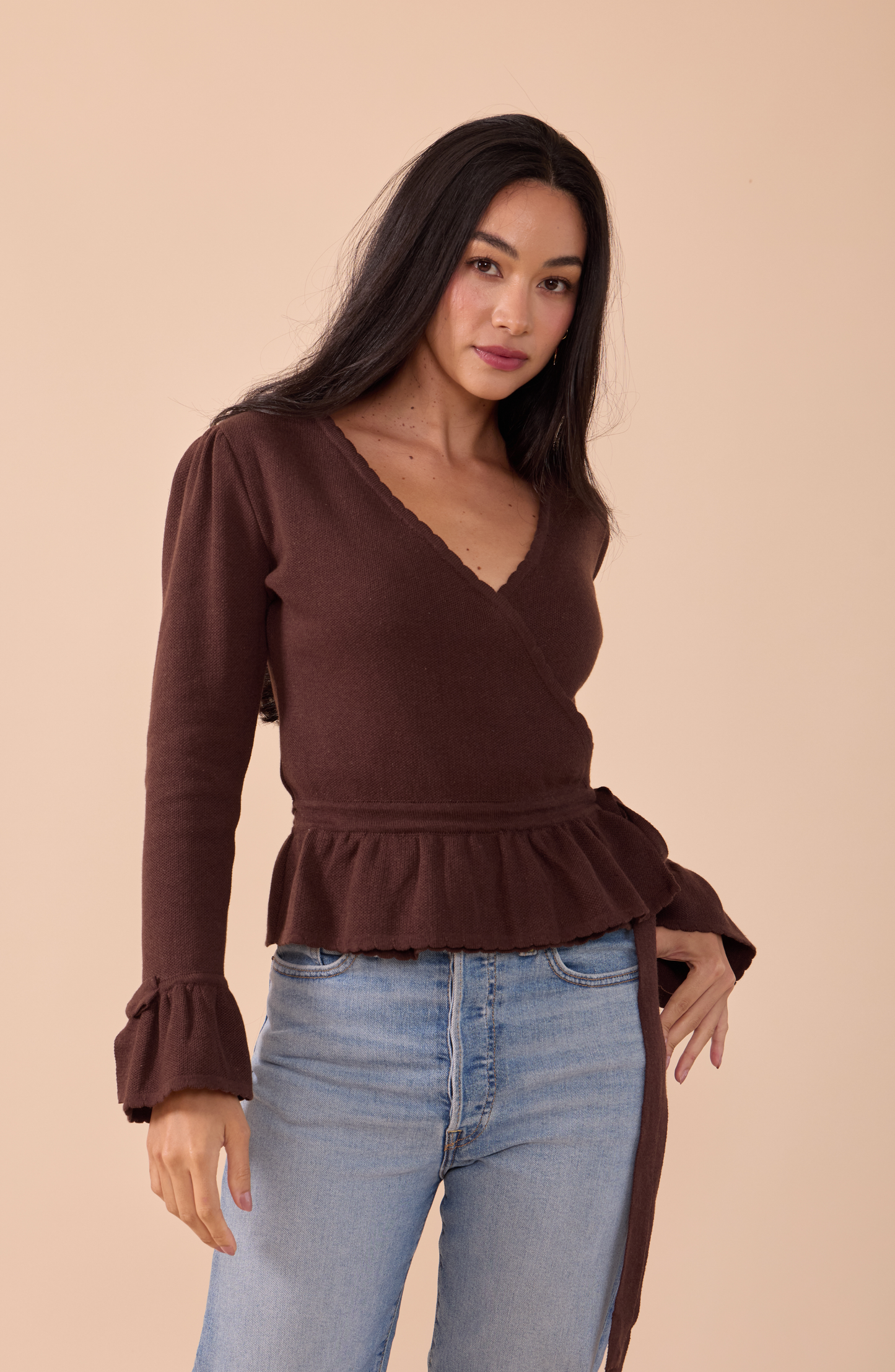 Cardigan Envolvente Coquelicot - PREVENTA