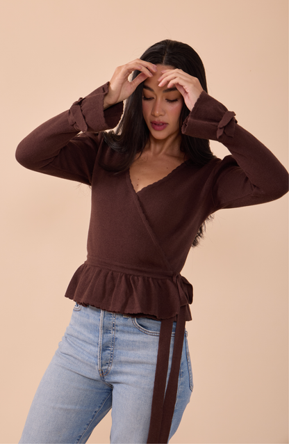 Cardigan Envolvente Coquelicot - PREVENTA