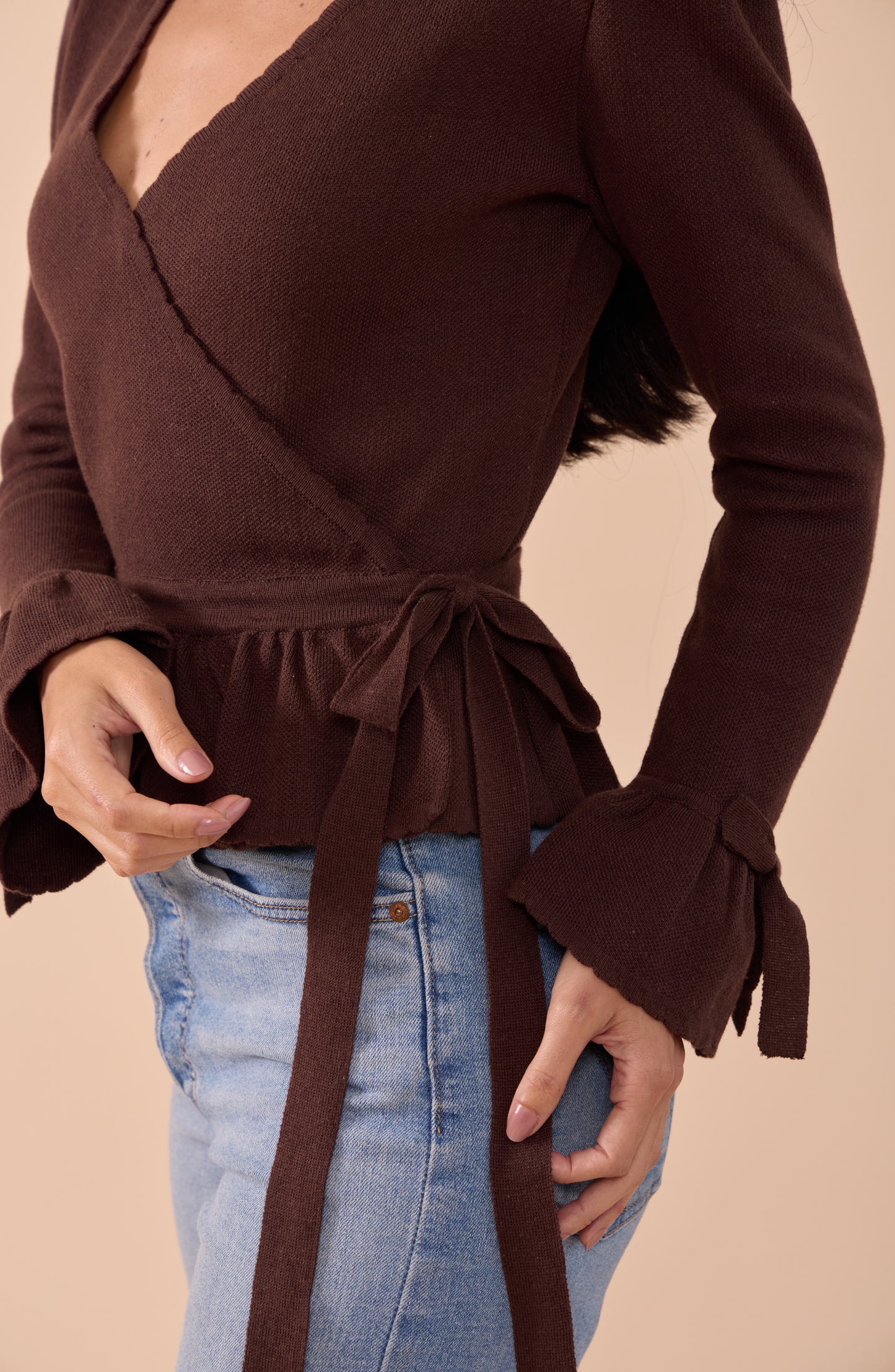 Cardigan Envolvente Coquelicot - PREVENTA