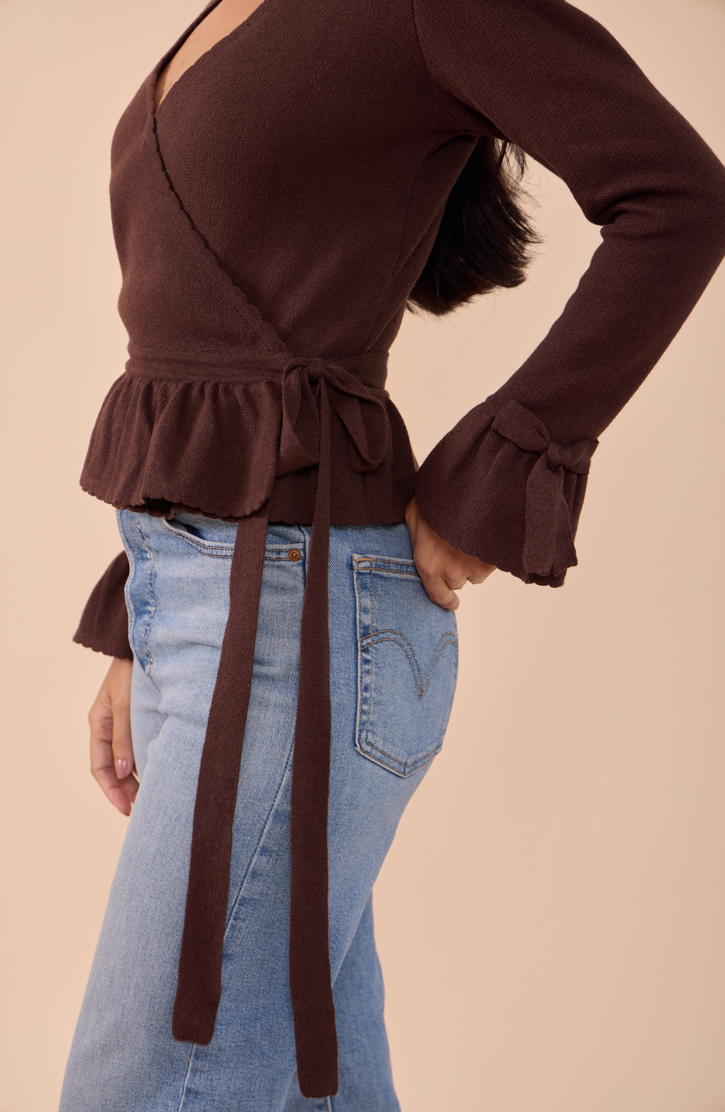 Cardigan Envolvente Coquelicot - PREVENTA