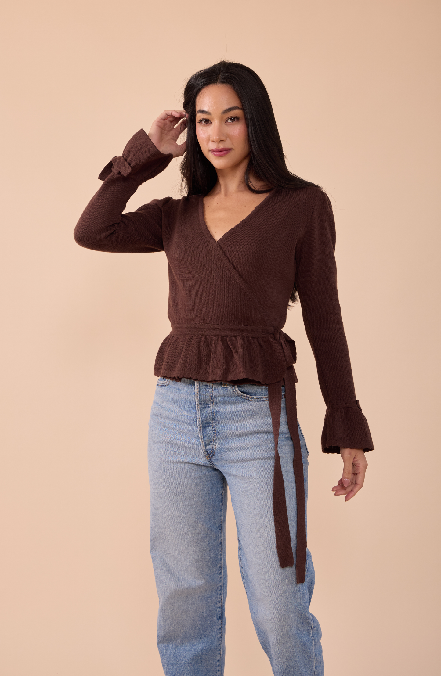 Cardigan Envolvente Coquelicot - PREVENTA