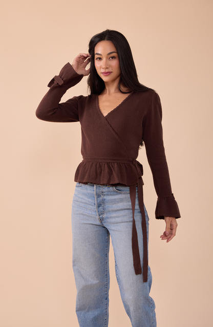 Cardigan Envolvente Coquelicot - PREVENTA