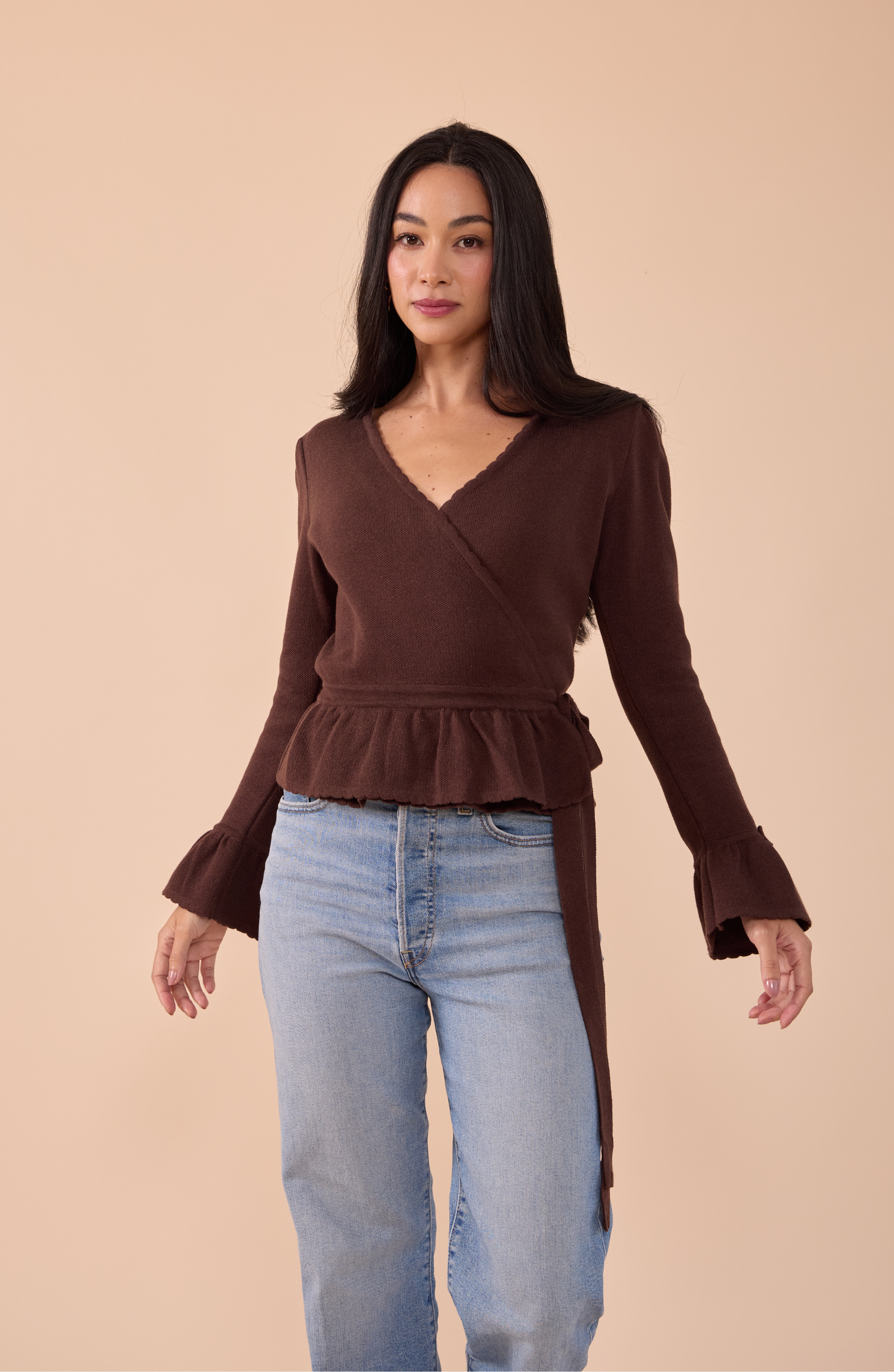 Cardigan Envolvente Coquelicot - PREVENTA