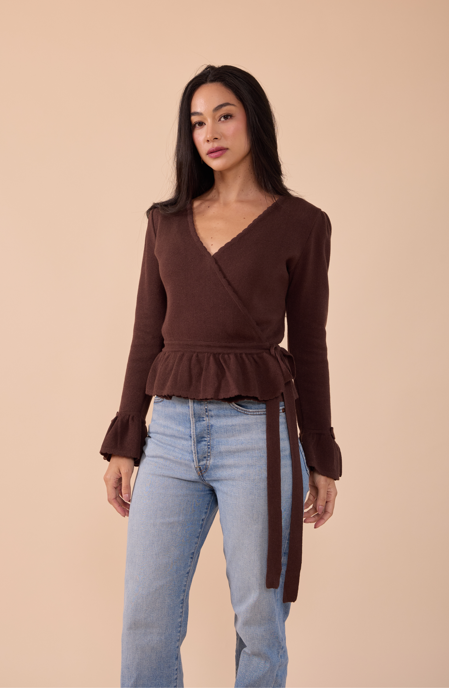 Cardigan Envolvente Coquelicot - PREVENTA