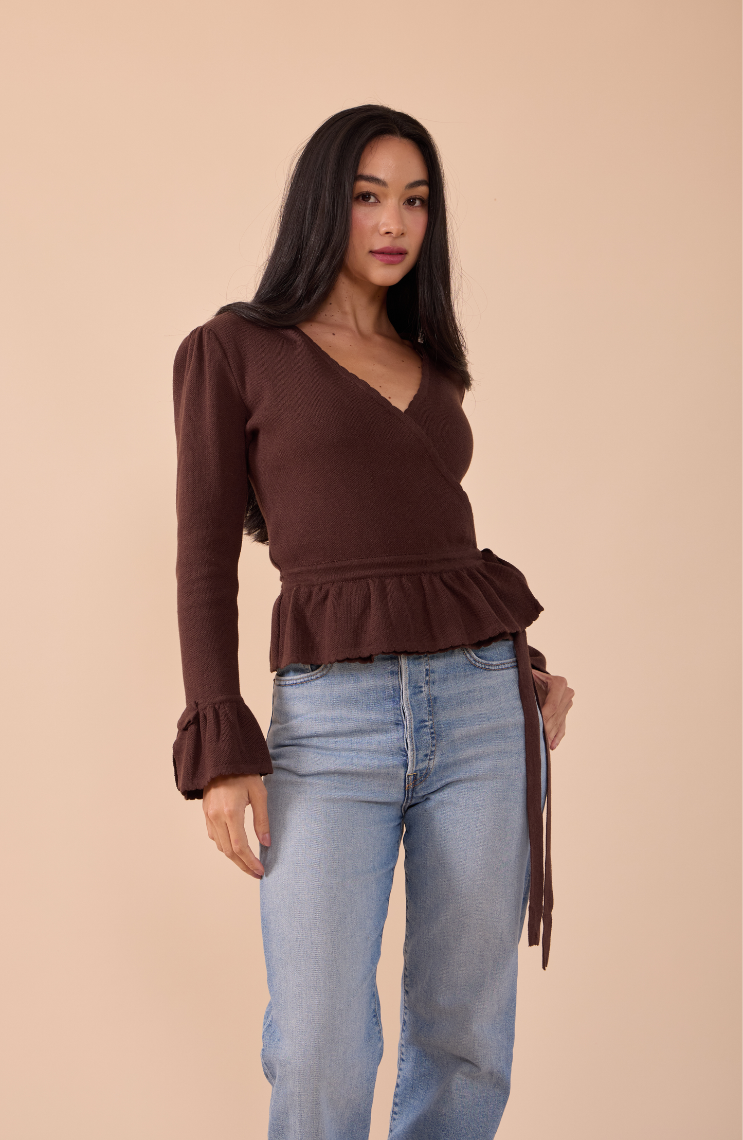 Cardigan Envolvente Coquelicot - PREVENTA