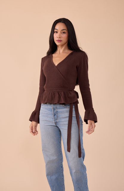 Cardigan Envolvente Coquelicot - PREVENTA