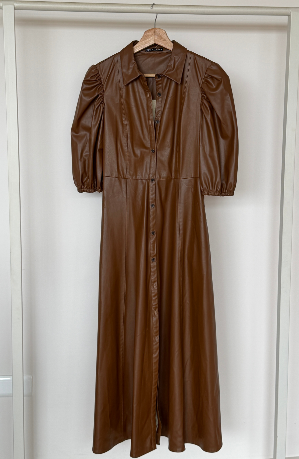 Vestido Cuerina - Zara