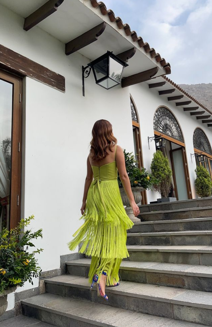 Vestido Verde Limón