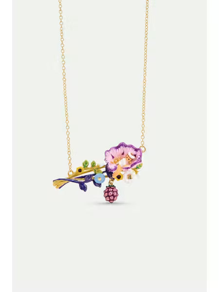 Mignon Citron earring with stone and lemon flower