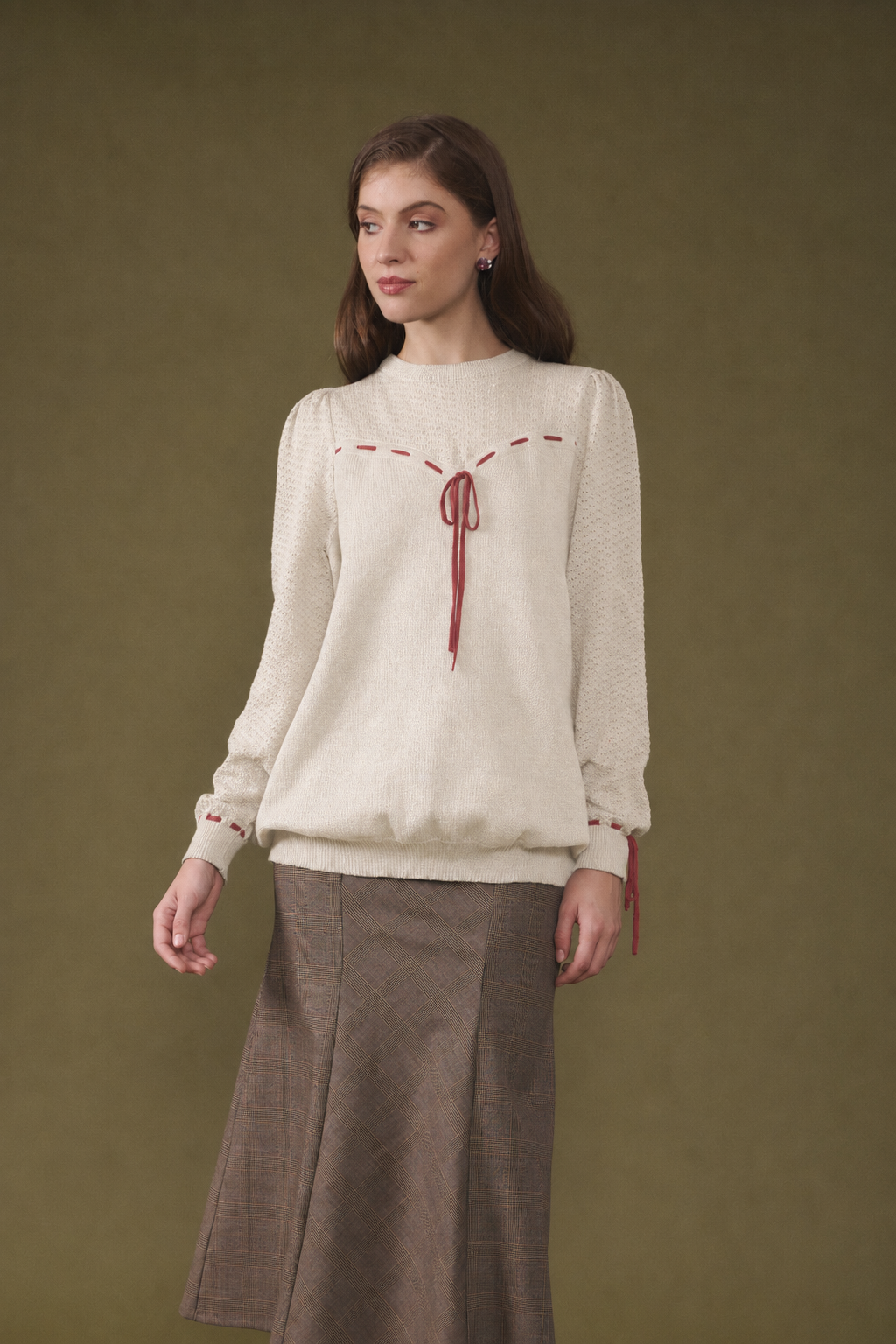 Harriet White Knit
