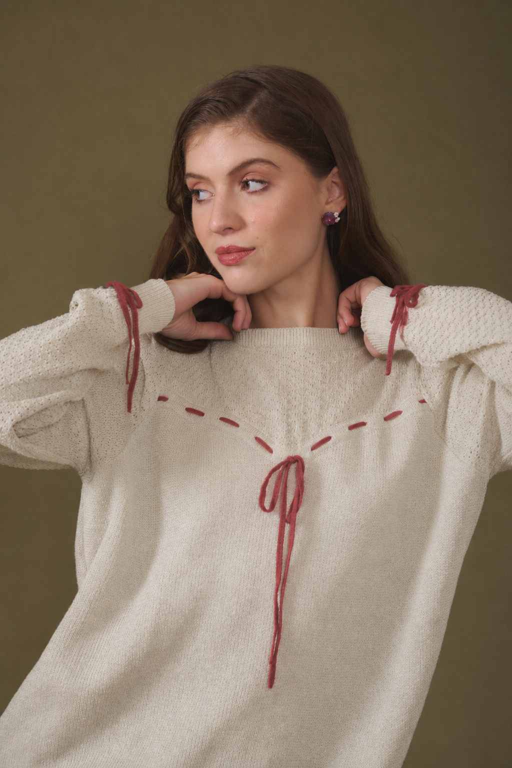 Harriet White Knit