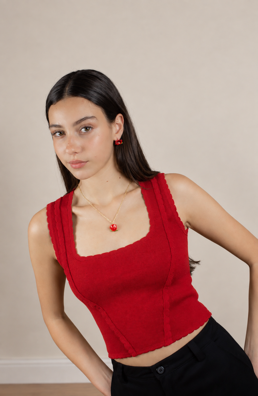 Pullover Coquelicot Rojo