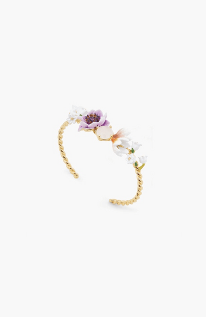 Violet Anemones Adjustable Bracelet