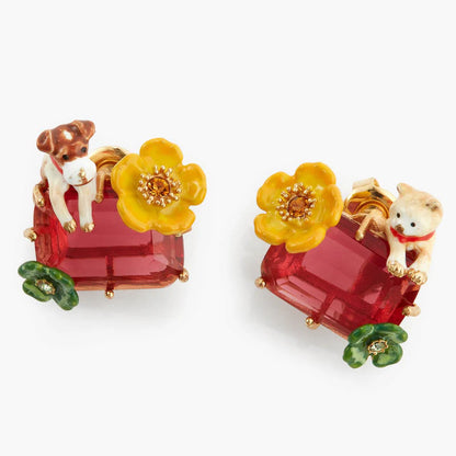 Pendientes de gato y perro